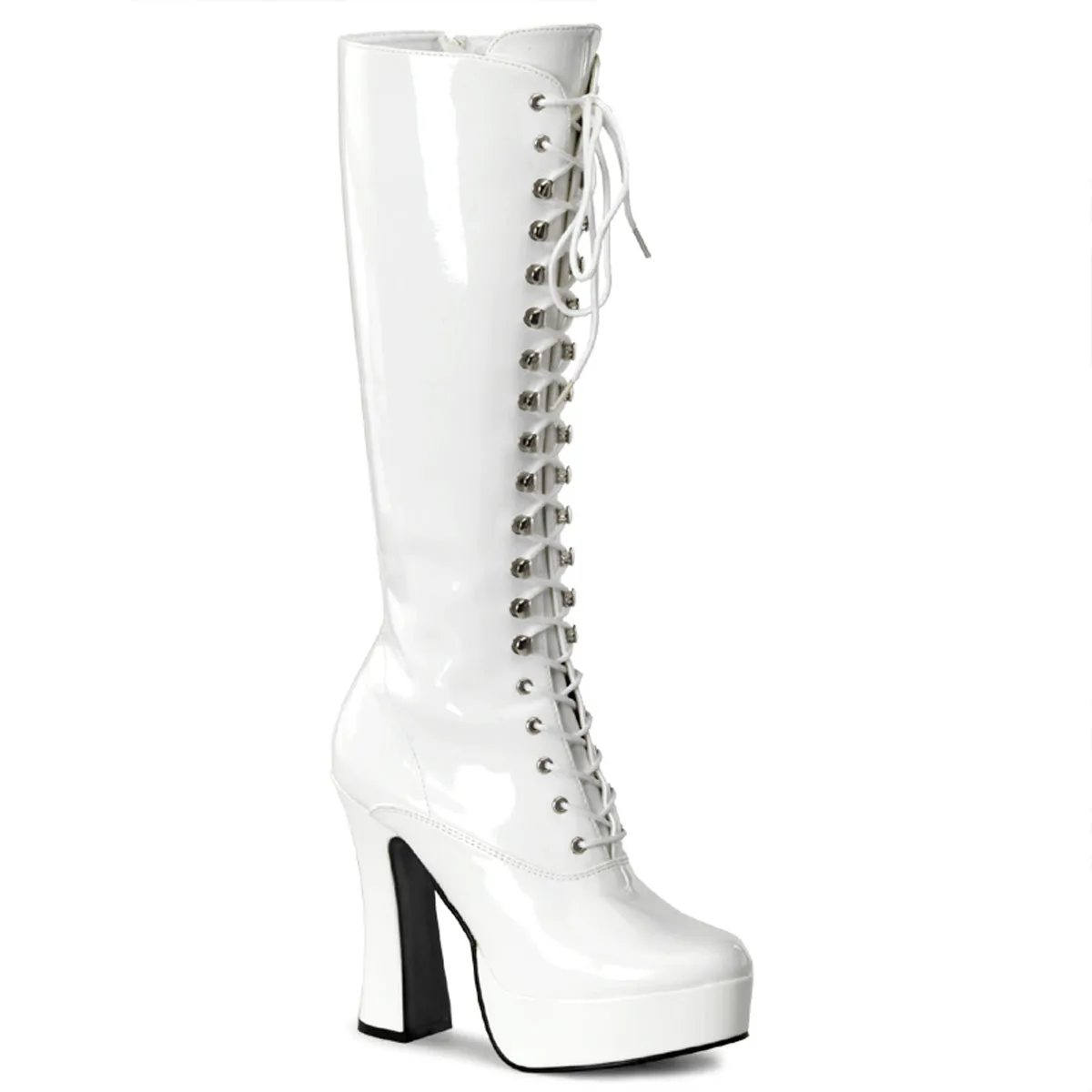 Sexy Electra Knee High Boots White PA