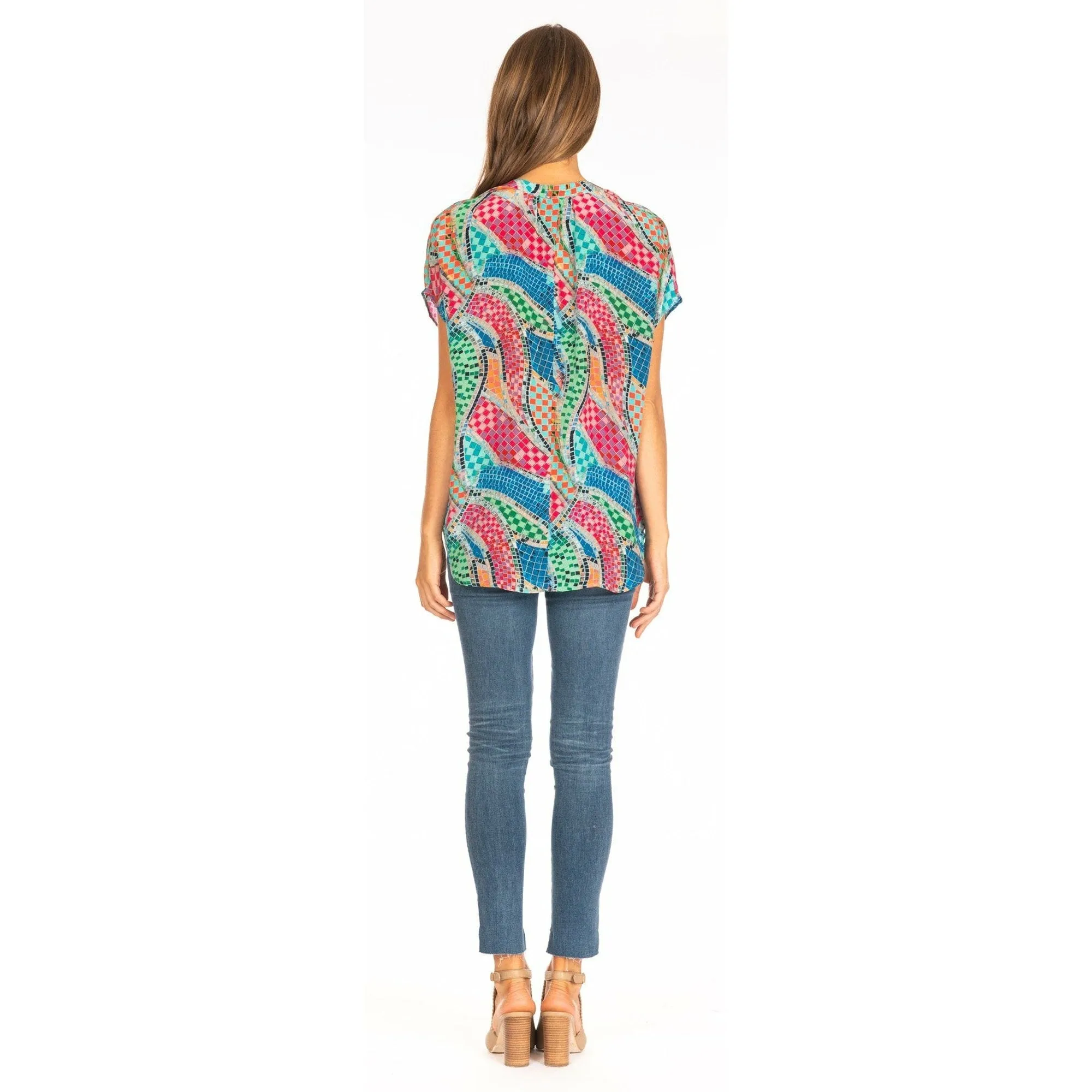 Silk Paige Mosaic Top