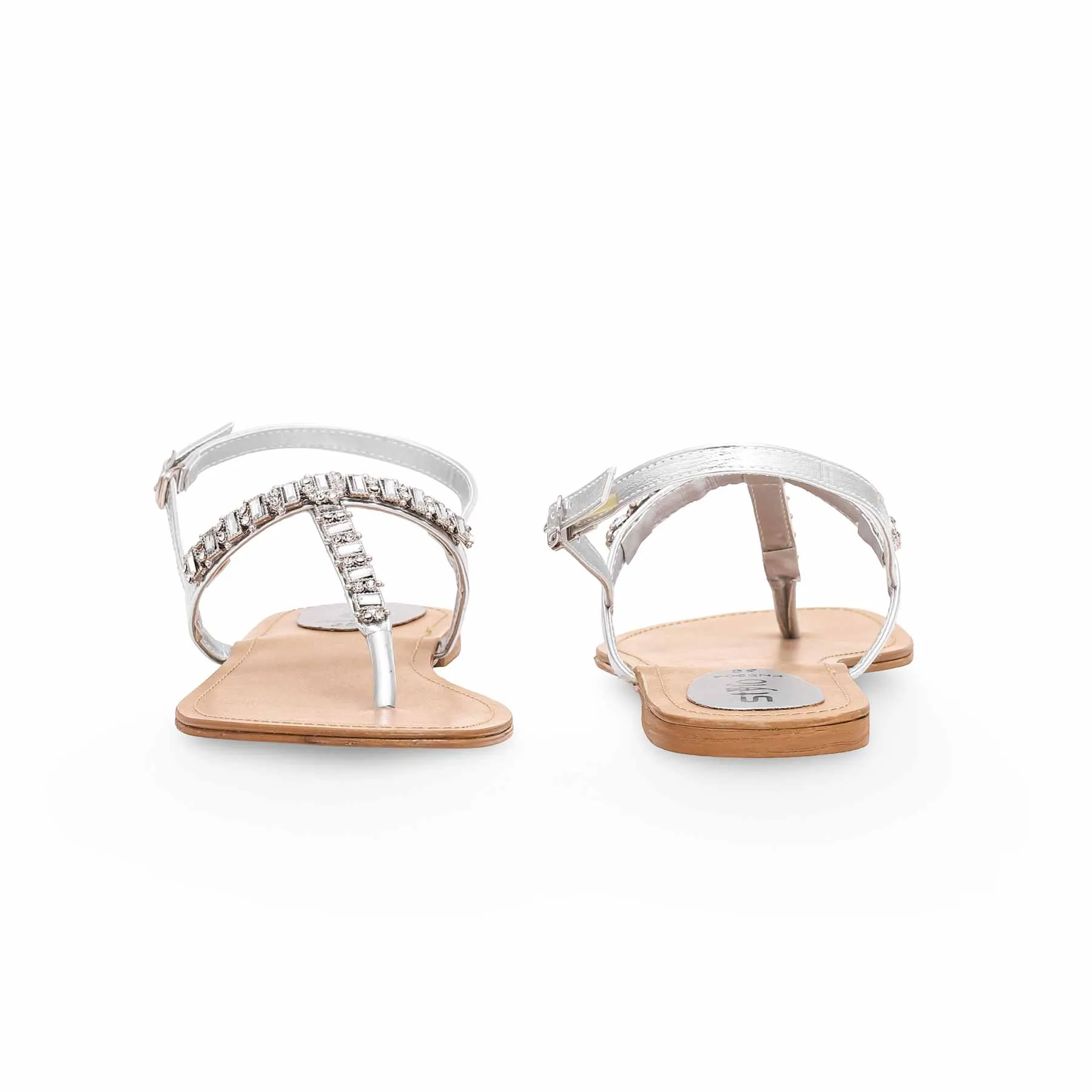 Silver Fancy Sandal FN5904