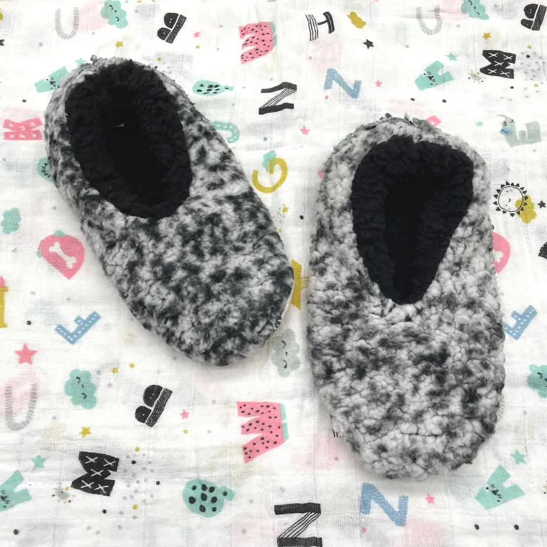 Splosh Kids Charcoal Tie Dye Slippers