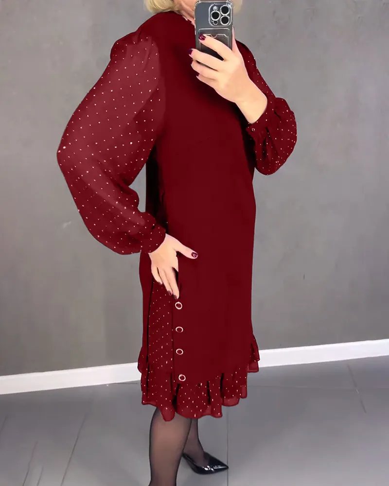 STARLIGHT | ELEGANT POLKA DOT DRESS