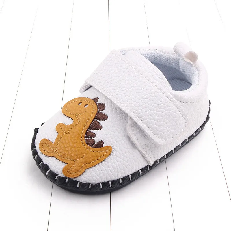 Stitched Bottom Slippers with Non-Slip Soft Rubber Sole for Baby Boys