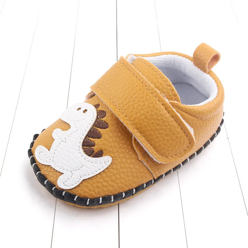 Stitched Bottom Slippers with Non-Slip Soft Rubber Sole for Baby Boys