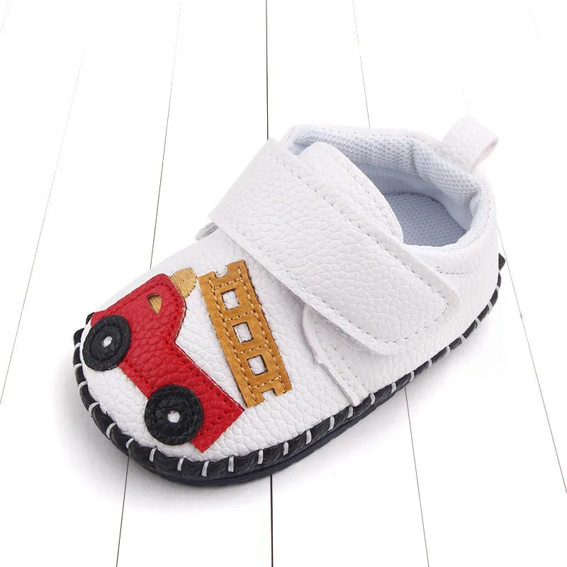 Stitched Bottom Slippers with Non-Slip Soft Rubber Sole for Baby Boys