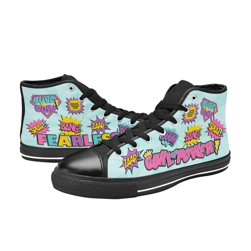 Supa Gurl Canvas High Top Canvas Sneakers Sizes 1-6