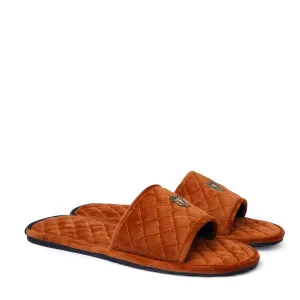 Super Soft Tan Italian Velvet Slipper