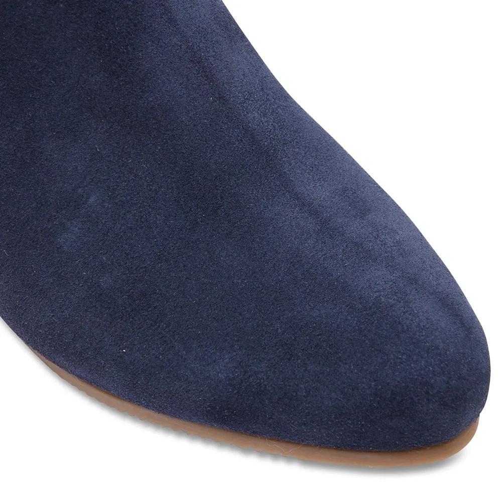 Tasman Boot in Navy Suede