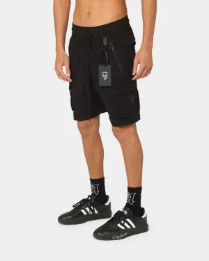 The Anti Order Reflective Man Made Cargo Shorts Black/Silver