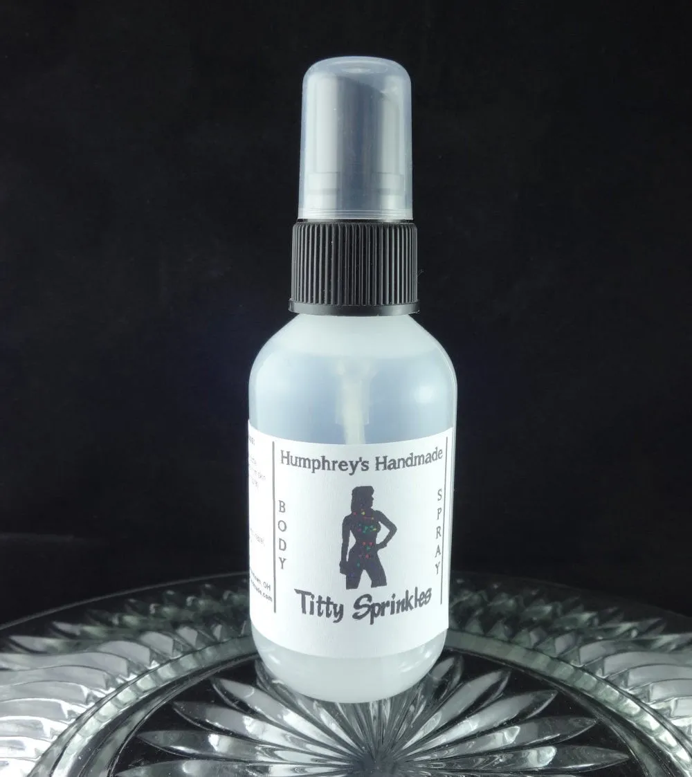 TITTY SPRINKLES Body Spray | Birthday Cake Perfume | 2 oz 4 oz | Frosting Dessert