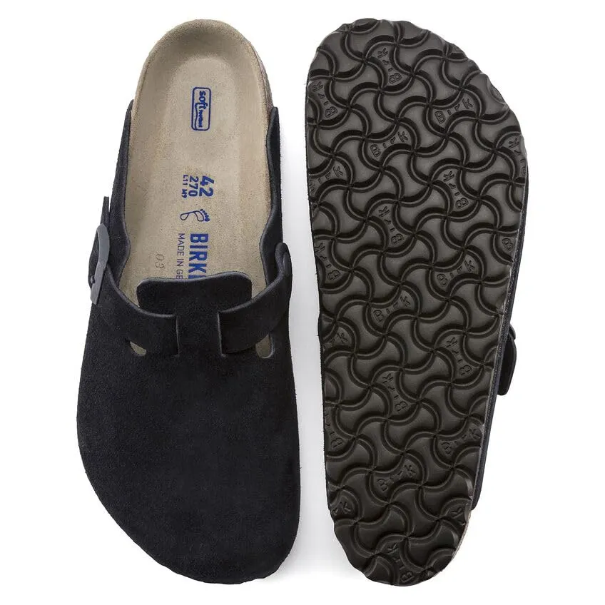 Unisex Shoes Birkenstock BOSTON Soft Footbed Clog Mules 1023910 MIDNIGHT BLUE