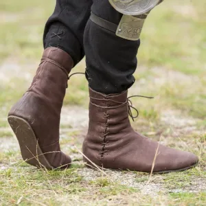 Viking Boots - Brown Low Cut Lace-Tied.