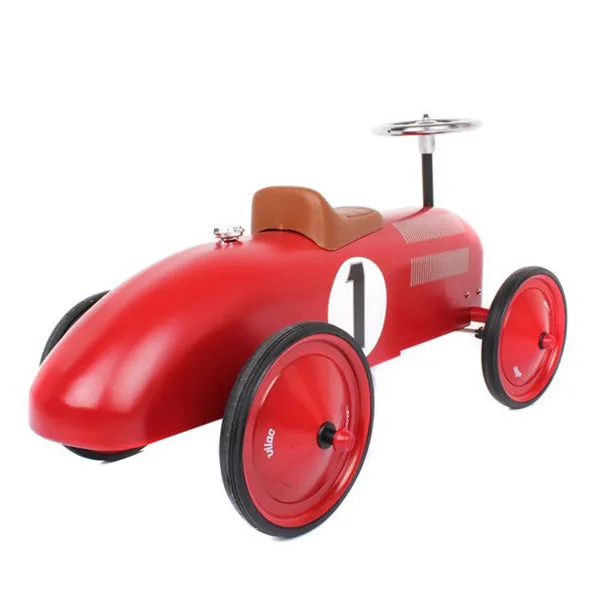 Vilac Classic Ride On Metal Car – Red