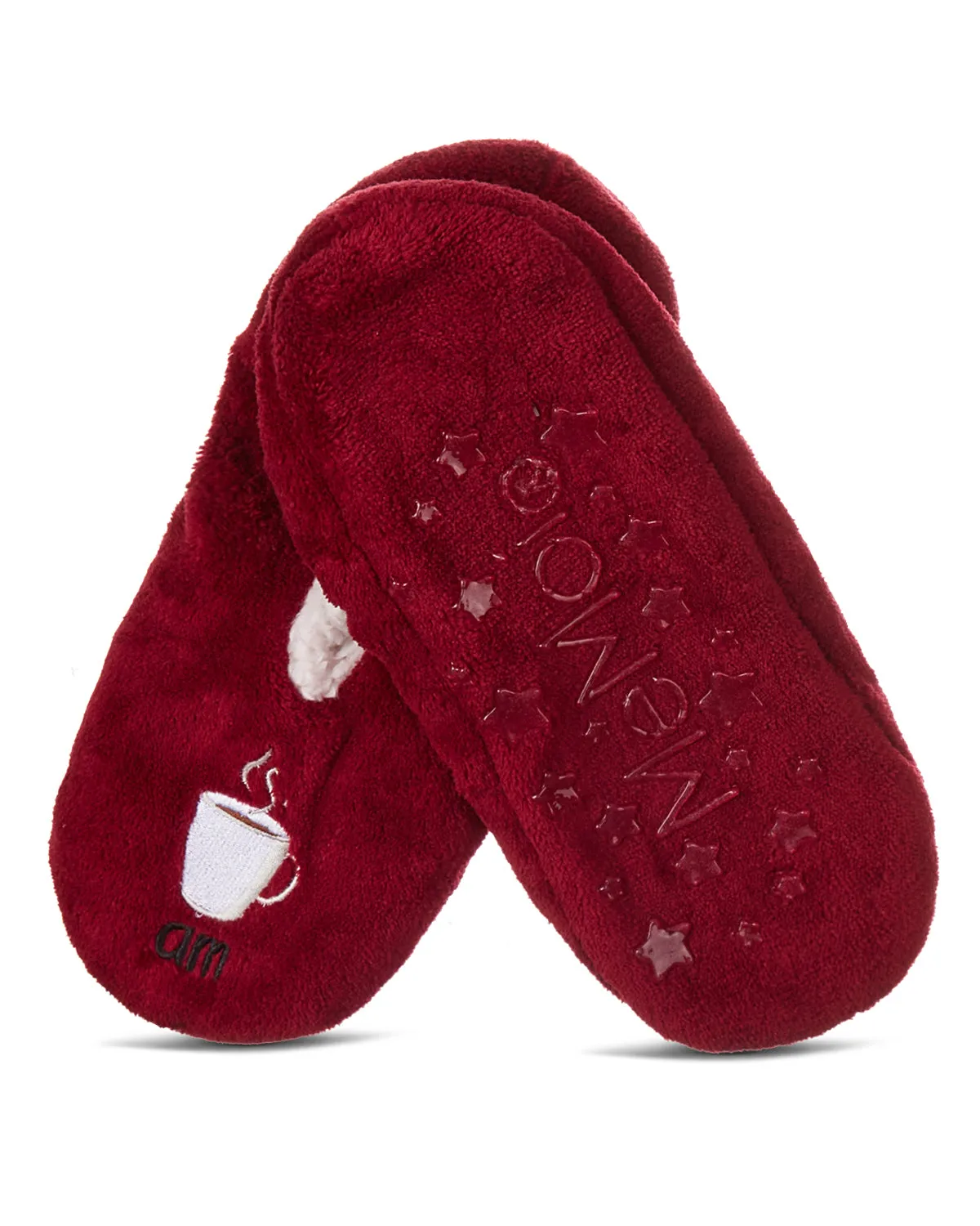 Women's Morning Brew/Night Cap Sherpa Lined Slippers