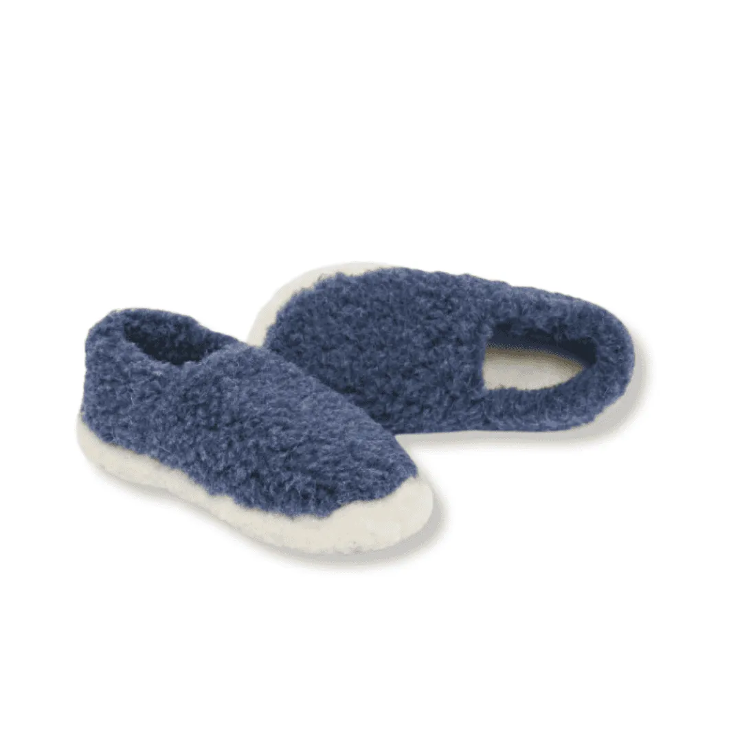 Wool slippers Dark Blue