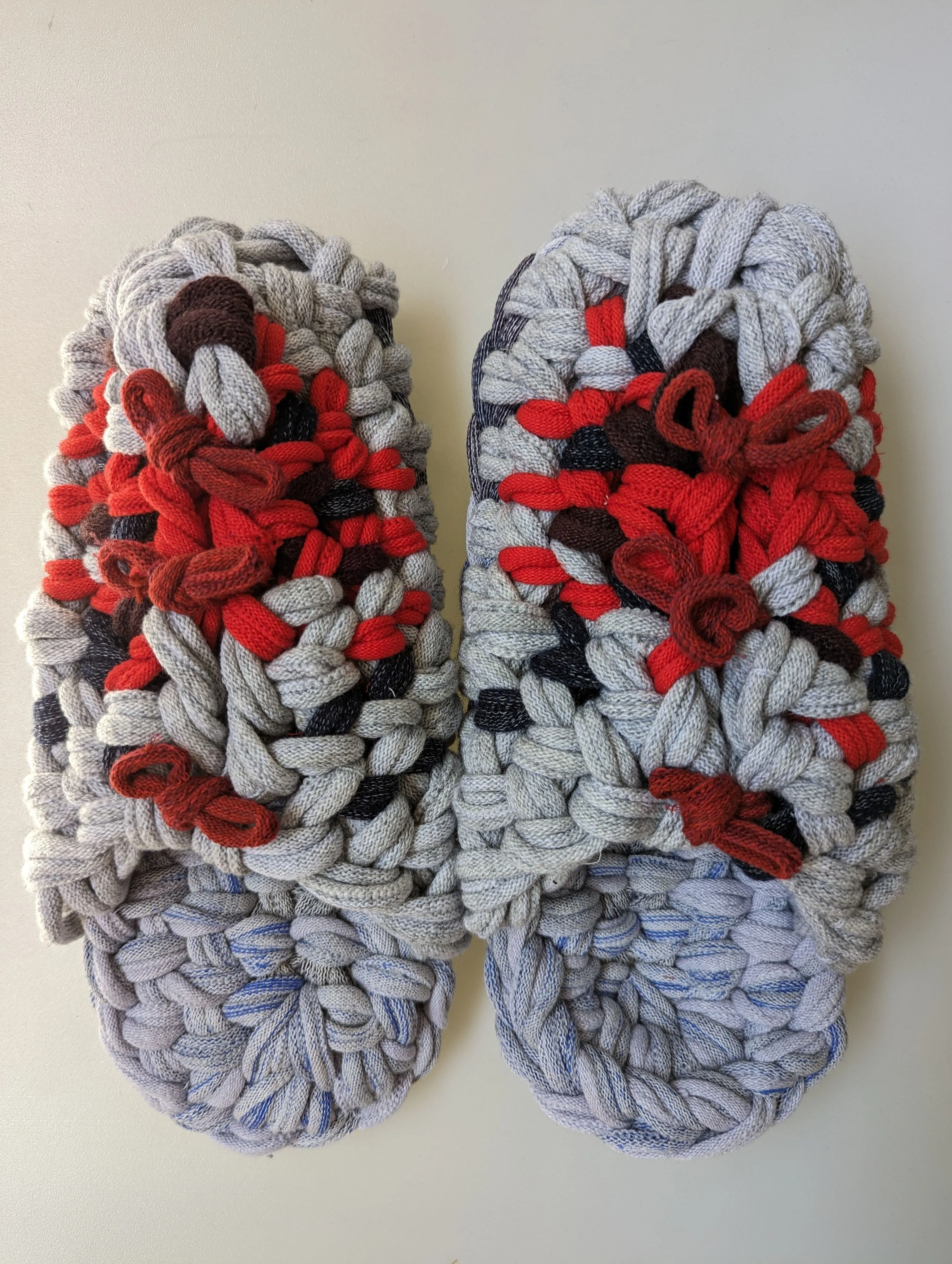 XL | Knit up-cycle slippers 2023-XL44 [XL]